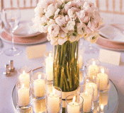 Centrotavola Matrimonio con Candele